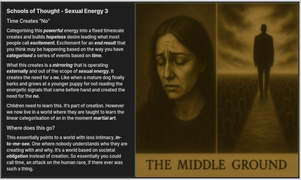 Sexual Energy - Time Creates No